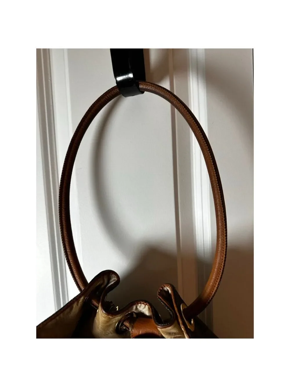Women's Michael Kors Brown Tan Monogram Shoulder Bag One Size